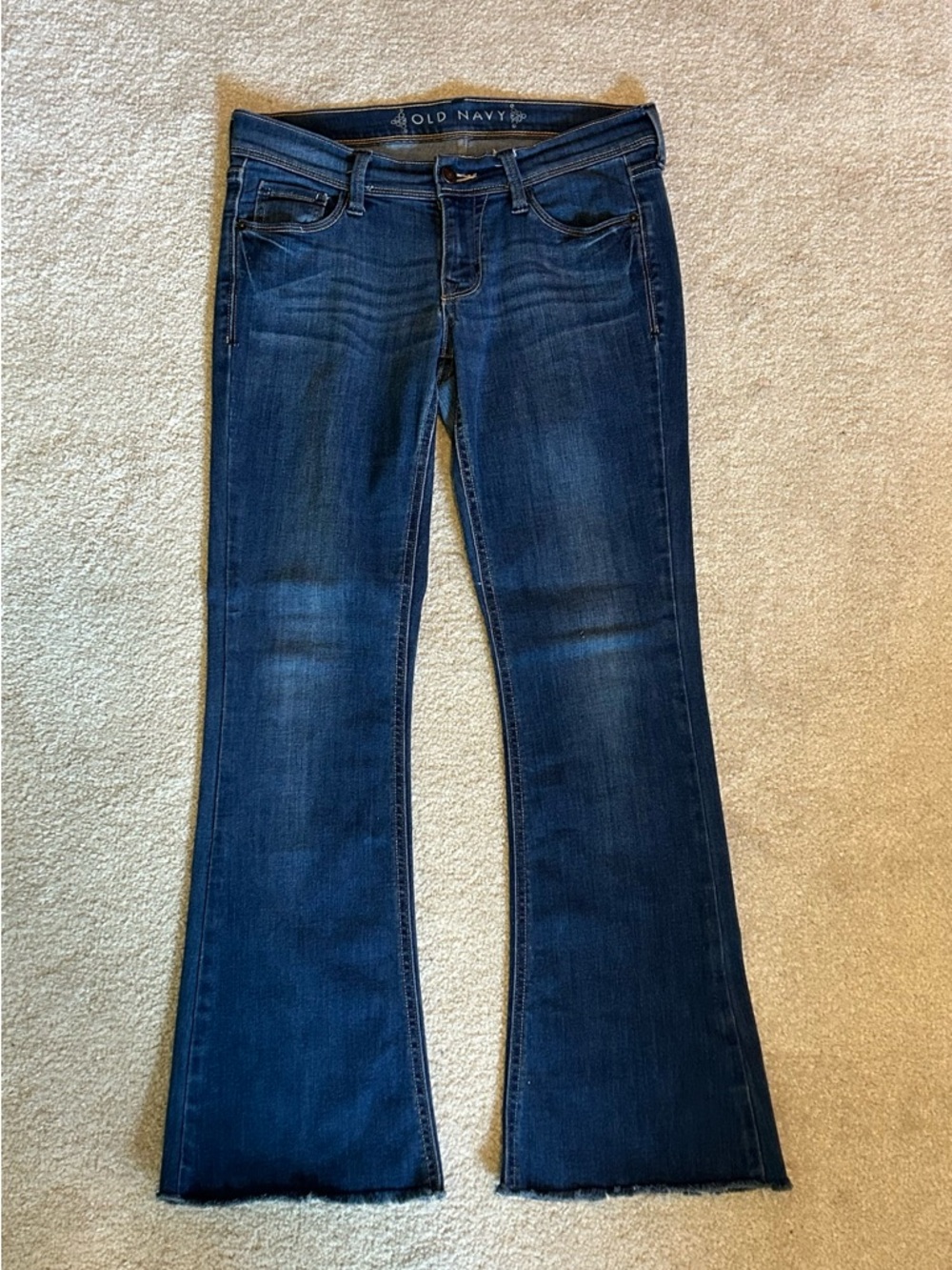 Old Navy Dark Blue Flared stretch Jeans size 8P